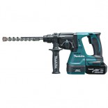 Martillo ligero Makita DHR242RME BL 18V LXT 24mm con 2 baterías de 4Ah